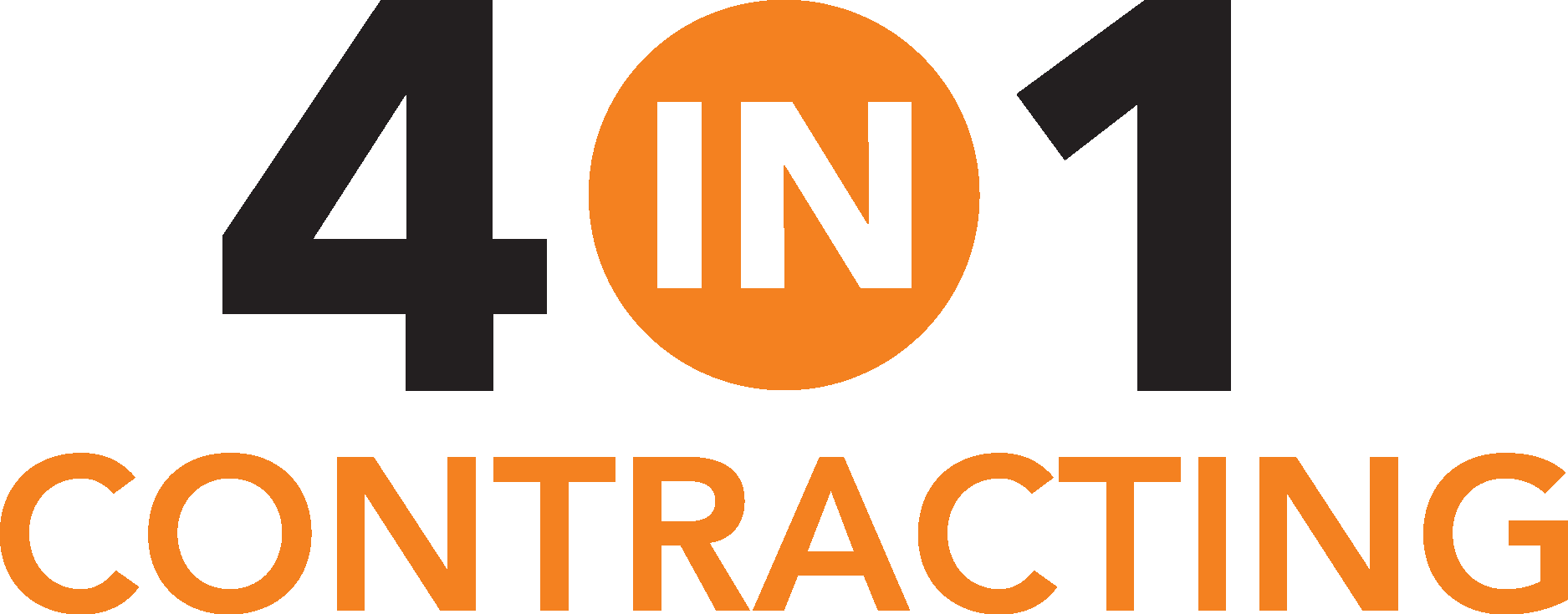 4 In 1 Contracting Logo Vector Logo